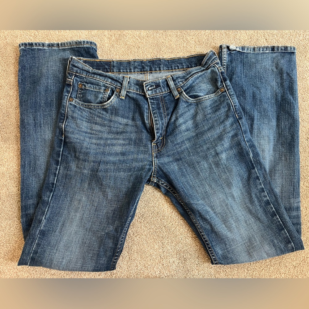 Levi's Men's 527 Classic Indigo Straight Jeans - Picture 3 of 4